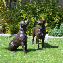 Бронзовый Labador Retreiver собака статуя для домашнего декора